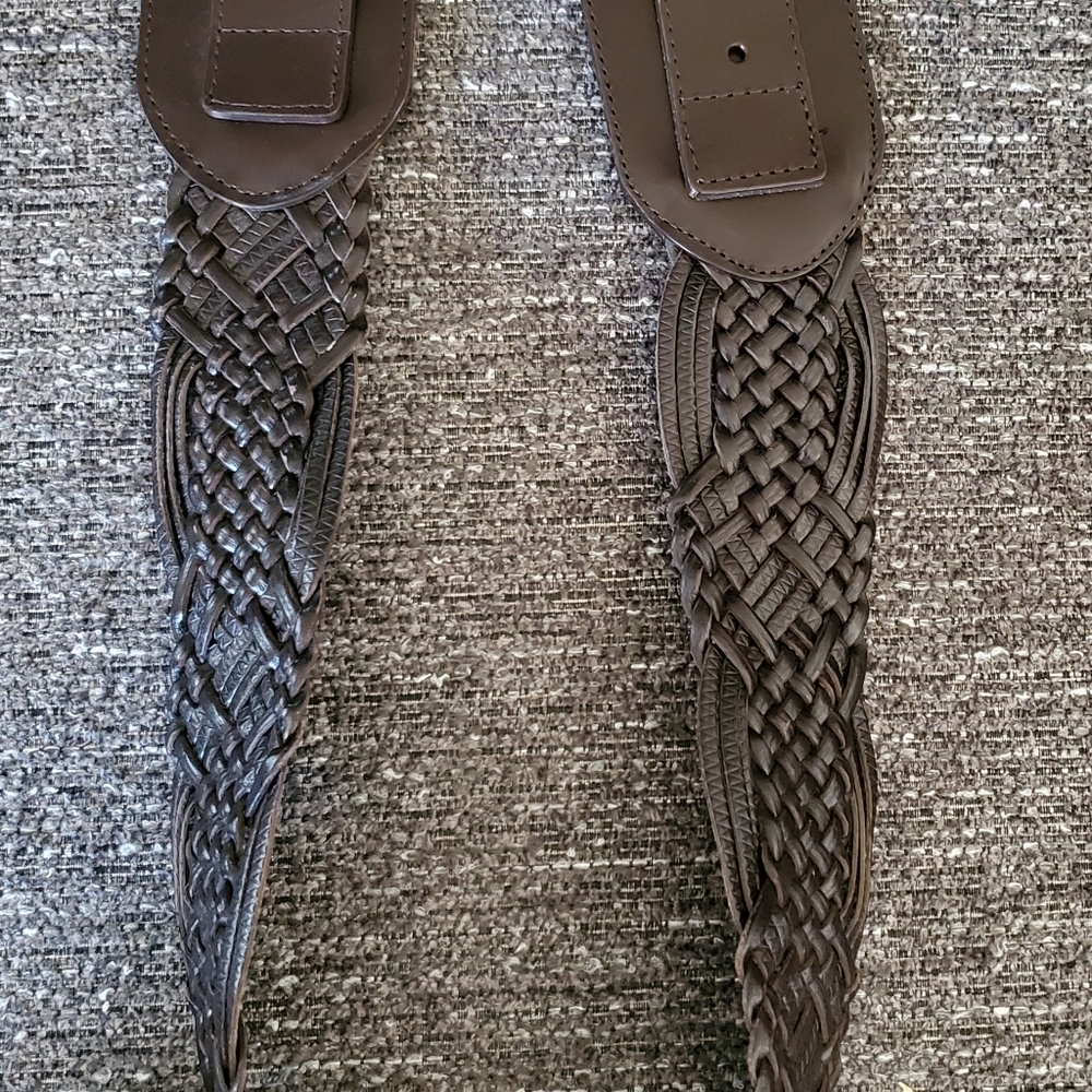 Women's Chocolate Brown Leather Belt